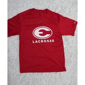 Badger Red And White Sport Lacrosse Shirt Size Medium Dri Fit, Activewear